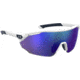 Under Armour Force 2 Sunglasses with Matte White/Grey Frame and Blue Mirror Lens, Medium, UA0011S WWK-W1