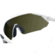 Under Armour Force 2 Sunglasses with Matte White/Grey Frame and Blue Mirror Lens, Medium, UA0011S WWK-W1
