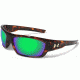 Under Armour Force Storm Sunglasses, Shiny Tortoise/Black Frame,Copper/Green Lens U8630086-960126