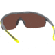 Under Armour Gametime Sunglasses with Matte Opal Grey Frame and Brown Polarized/Hi-Contrast Lens, Medium, UA0003GS 0UV-6A