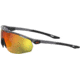Under Armour Gametime Sunglasses with Matte Transparent Grey Frame and Baseball Tuned Orange Mirror Lens, Medium, UA0003GS KB7-50
