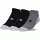 Under Armour Heatgear Tech Socks, Pack of 3, Graphite / Assorted, 7-9 Youth Large, U325-GPH/AST-YL