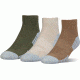 Under Armour Heatgear Tech Socks, Pack of 3, Coyote Brown / Assorted, 10-13 Large, U326-CBR/AST-LG
