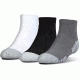 Under Armour Heatgear Tech Socks, Pack of 3, Graphite / Assorted, 7-9 Youth Large, U326-GPH/AST-YL