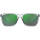 Under Armour Hustle JR Sunglasses with Crystal Clear Frame and Green Mirror Lens, Medium, UA7002S 900-Z9