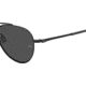 Under Armour Instinct Pilot Shape Sunglasses with Matte Black Frame and Grey Lens, Medium, UA0007GS 003-59IR