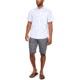 Under Armour Legacy Short Sleeve Woven Shirt - Mens, White/Elemental, Large, 1304641-103-LG