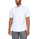 Under Armour Legacy Short Sleeve Woven Shirt - Mens, White/Elemental, Large, 1304641-103-LG