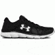 Under Armour Micro G Assert 7 Road Running Shoe, Black/White/White, 11.5 US 3020673-001-11.5
