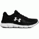 Under Armour Micro G Assert 7 Road Running Shoe, Black/White/White, 10 US, 3020674-001-10