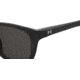 Under Armour Raid Sunglasses with Shiny Black Frame and Grey Polarized Lens, Medium, UA0013GS 807-M9
