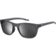 Under Armour Raid Sunglasses with Transparent Grey Frame and Silver Mirror Lens, Medium, UA0013GS KB7-T4
