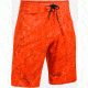Under Armour Reblek Printed Board Short - Men's-Phoenix Fire/Black/Overcast Gray-30 Waist