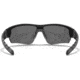Under Armour Rival Freedom Sunglasses, Satin Black/Charcoal Gray Frame, Gray Lens U8613090-010900