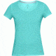 Under Armour Streaker Short Sleeve - Women's, TROPICAL TIDE/Reflective, LG, 1271517-425-LG