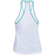 Under Armour Swyft Racer Tank - Women's, White/Desert Sky/Reflective, LG, 1318420-101-LG