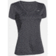 Under Armour Tech Short Sleeve V-Neck - Solid - Women's-Carbon Heather/Metallic Silver-Small