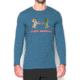 Under Armour UA Camo Fill Long Sleeve T-Shirt w/Logo - Men's, Large, Blue, 1283069983LG