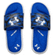Under Armour UA Ignite Striker DPM VI Slides - Men's, 14, White/Blue, 302270810014