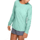 Under Armour UA Iso-Chill Shore Break Long Sleeve Shirt - Womens, Extra Small, Aqua Float, 1351132791XS