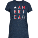 Under Armour Freedom America T-Shirt - Women's, 2XL, Academy/White, 13333734082X