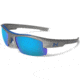 Under Armour Youth Nitro L Storm Sunglasses, Satin Carbon, Polarized, Blue Mirror U8640048-064168