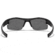 Under Armour Youth Nitro L Sunglasses, Black/Silver Frame,Gray Multiflection Lens U8600048-018801