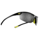 Under Armour Zone 2.0, Shiny Black Frame w/Yellow Rubber, Gray Lens, U8600050-000001