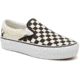 Vans Classic Slip-On Platform, Black and White Checkerboard, 5, VN00018EBWW-BWW-5