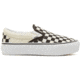 Vans Classic Slip-On Platform, Black and White Checkerboard, 5, VN00018EBWW-BWW-5