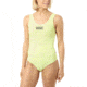 Vans Quantum Bodysuit Tops - Womens, Lemon Tonic Checkerboard, Small, VN0A4DRKVD7-LTC-S