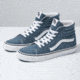 Vans Sk8-Hi Shoes, Blue Mirage/True White, 13, VN0A4U3CX17-BMTW-13