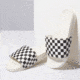 Vans Slide-On - Womens, Checkerboard White/Black, 12, VN0004LG27K-27K-5