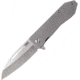 Vargo SOBATA 398 Titanium Framelock Folding Knife, 3 sintered titanium ceramic silver alloy blade, Titanium handle, T-500