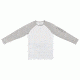 Vast Element Long Sleeve Rash Guard, White/Silver, B523-884