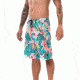 Vast Hibiscus Men's Boardshort, Pink Multi, B3239