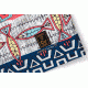 Vast Navajo Men's Boardshort, Blue Multi, B3244