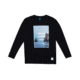 Vast Ocean Photo Agenda Long Sleeve T-Shirt, Black, Large, B3323-L