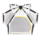 Veer Basecamp, White Fabric/Black Frame, ABAS001-GRAY