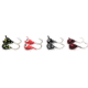 Vexan 8-Pack Glow Tungsten T-VEX Ice Fishing Jig, Gold Glow, 2.0g, 6mm, TVEX8PK8HK