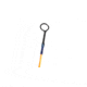 Vexan Ice Fishing Rods, 24 in, Light Spinning, Black/Blue, VI24S-L