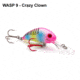 Vexan Rattlin Wasp Trolling /Cast Crankbait No4, Crazy Clown, 1/16 oz, RW4-9