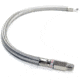 VIAIR 20in S.S. Braided Leader Hose w/ Check Valve, 1/8inM to 1/4inM, NPT, Swivel, 92807