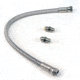 VIAIR 20in Stainless Steel Braided PTFE Leader Hose w/ Check Valve, 1/4in, Swivel, 92789