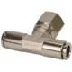 VIAIR 3/8in NPT F 1/8in to 1/8in Swivel T-Fitting, 2 pcs, 11834