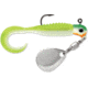 VMC Curl Tail Spin Jig, Green Orange Glow, 1/8oz, CTSJ18GOGL