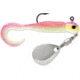 VMC Curl Tail Spin Jig, Pink Chartreuse Glow, 1/8oz, CTSJ18PCGL