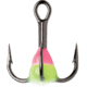 VMC Glow Resin Treble, Size 12, Pink Chartreuse Glow, GRT12PCGLPP