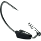 VMC Heavy Duty Weighted Swimbait Hook, 1/4oz, Extra Wide Gap, Black Nickel, Size 7/0, 4 Per Pack, HDWSB14#7/0BNPP