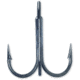 VMC Inline Treble Hook with Cone Cut Point, Forged Round Bend, Heavy Wire, Inline Eye, Black Nickel, Size 4, 10 Per Pack, 5580BN#4PP